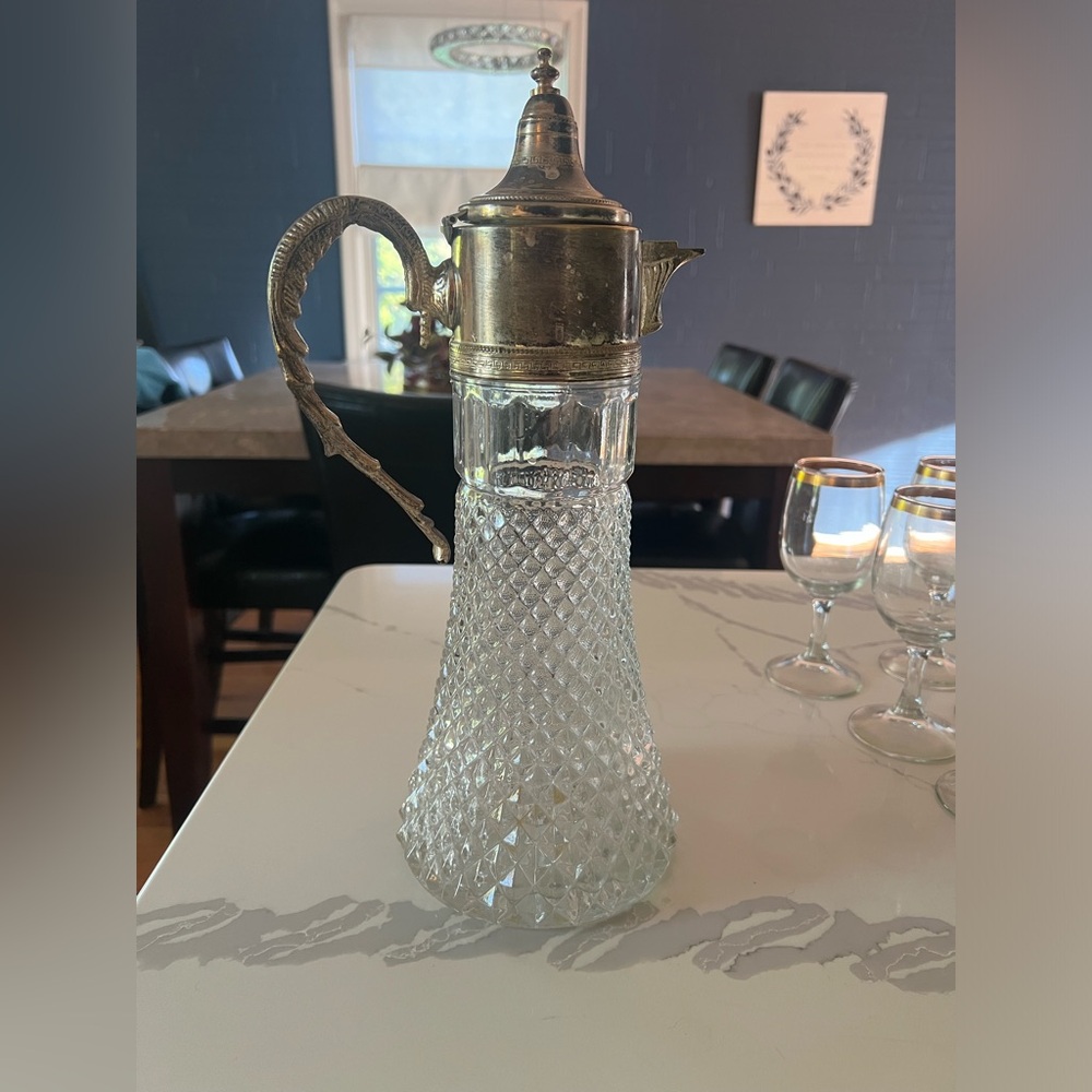 Vintage Italian Claret wine jug